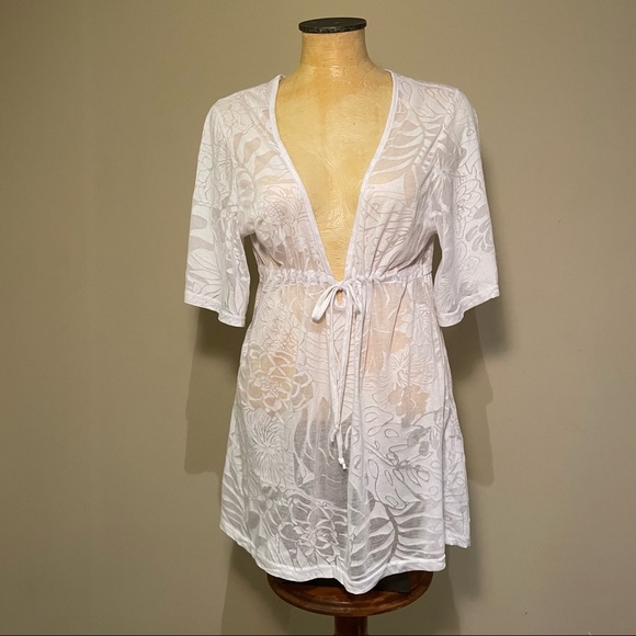 Aloha Other - Aloha Swim Suit Cover Up White Floral